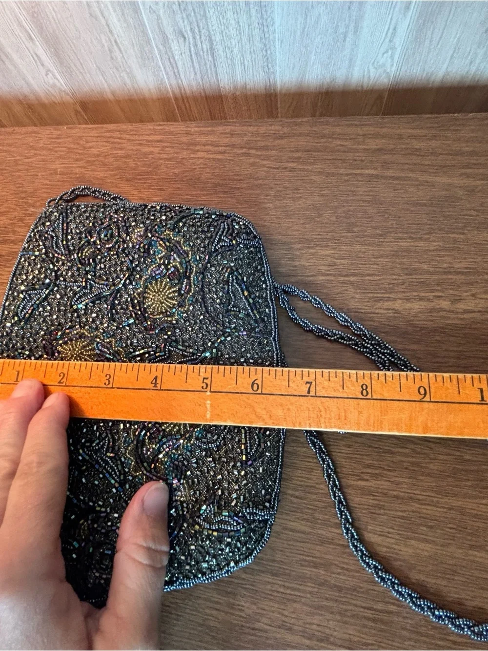 Vintage Beaded Evening Clutch Bag Excellent Condition